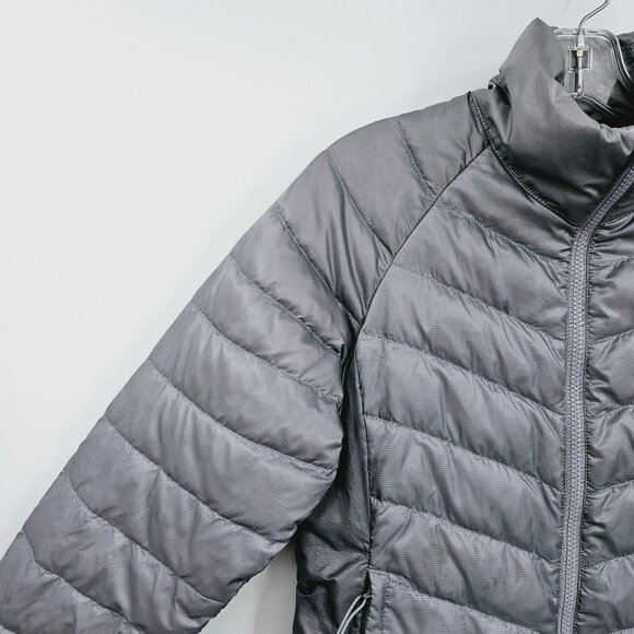 The North Face Womens Down Puffer Jacket Flare S Grey Nylon Packable Lightweight - Picture 3 of 15